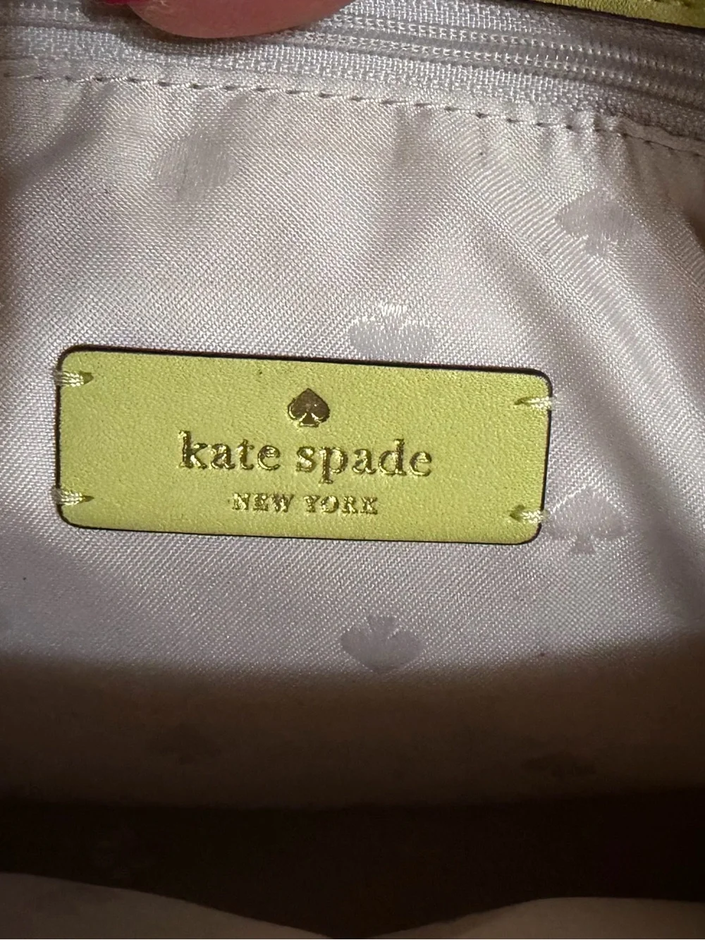 Kate Spade Quilted Shoulder Bag – Frosty Lime, Gold Chain Strap